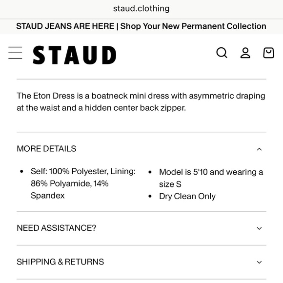 STAUD Eton Sequin Mini Dress in Moon - Size M - Picture 9 of 10